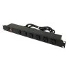 Wiremold 6-Outlet 15 Amp Rackmount Front Power Strip w/ Lighted On/Off Switch and 90 Degree Rotated Outlers, 6 ft. Cord by Legrand 1 Wiremold 6-Outlet 15 Amp Rackmount Front Power Strip w/ Lighted On/Off Switch and 90 Degree Rotated Outlers, 6 ft. Cord by Legrand -Legrand Sales legrand power strips j60b0b 90 64 1000
