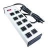 Wiremold 10-Outlet 15 Amp Compact Power Strip with Lighted On/Off Switch, 6 ft. Cord by Legrand 1 Wiremold 10-Outlet 15 Amp Compact Power Strip with Lighted On/Off Switch, 6 ft. Cord by Legrand -Legrand Sales legrand power strips ul210bc 64 1000