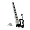 Wiremold 9-Outlet 15 Amp Industrial Power Strip with Lighted On/Off Switch, 6 ft. Cord by Legrand -Legrand Sales legrand power strips ul309bc 64 1000