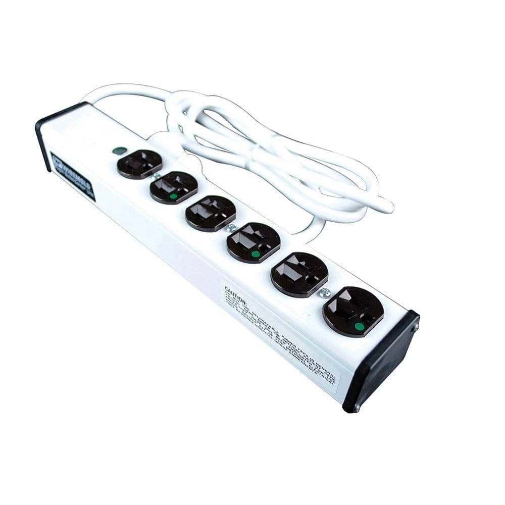 Wiremold 6-Outlet 15 Amp Special Use Hospital Grade Power Strip, 15 ft. Cord by Legrand 3 Wiremold 6-Outlet 15 Amp Special Use Hospital Grade Power Strip, 15 ft. Cord by Legrand