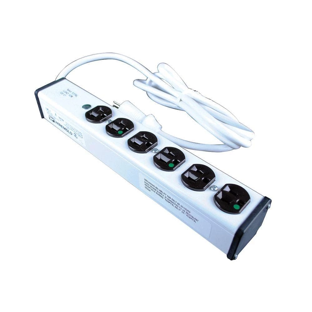 Wiremold 6-Outlet 15 Amp Medical Grade Power Strip, 6 ft. Cord by Legrand 3 Wiremold 6-Outlet 15 Amp Medical Grade Power Strip, 6 ft. Cord by Legrand