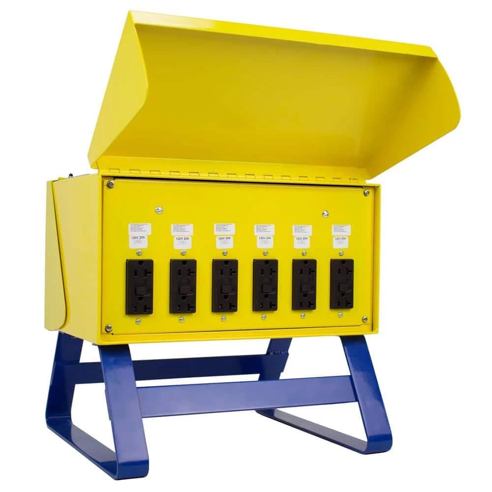 Wiremold 30Amp 125-Vol/250-Volt Rugged Temporary Power Distribution Unit with 12 GFCI Outlets by Legrand 1 Wiremold 30Amp 125-Vol/250-Volt Rugged Temporary Power Distribution Unit with 12 GFCI Outlets by Legrand