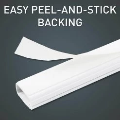 Wiremold CordMate III High-Capacity Cord Cover 5 ft. Channel, Cord Hider for Home or Office, Holds 5 Cable, White by Legrand -Legrand Sales legrand tv mounts c35 1f 1000