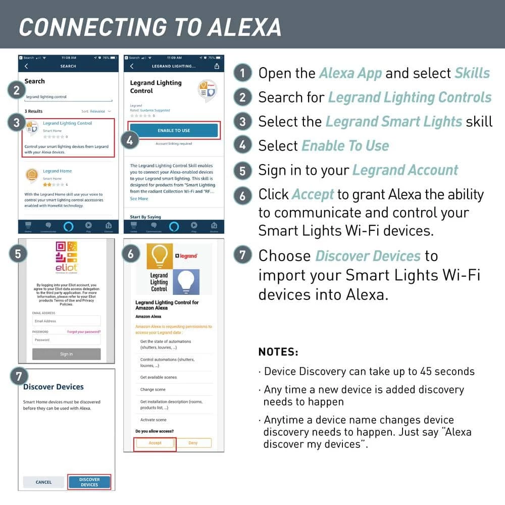 Radiant Smart Tru-Universal 450-Watt Single Pole/3-Way LED/CFL/Incandescent Wi-Fi Dimmer, Light Almond by Legrand 11 Radiant Smart Tru-Universal 450-Watt Single Pole/3-Way LED/CFL/Incandescent Wi-Fi Dimmer, Light Almond by Legrand - Image 9