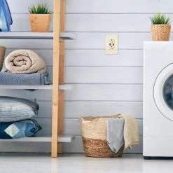 Radiant 15 Amp 125-Volt Tamper Resistant GFCI Residential/Commercial Decorator Duplex Outlet with A/A USB, Light Almond by Legrand -Legrand Sales light almond legrand electrical outlets receptacles 1597trusbaala 66 1000