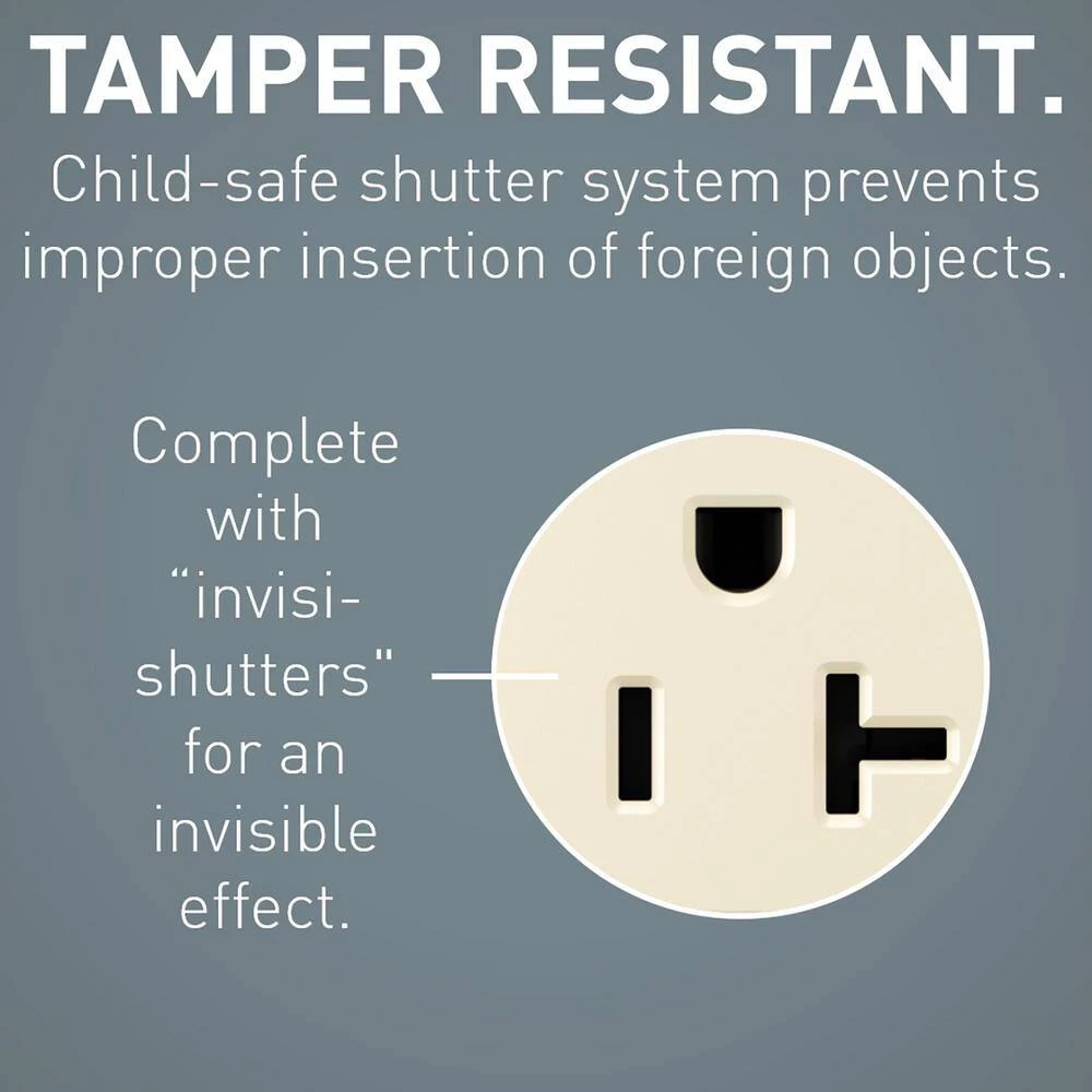 Radiant 20 Amp 125-Volt Tamper Resistant Self-Test GFCI Duplex Outlet with Type A/C USB, Light Almond by Legrand 9 Radiant 20 Amp 125-Volt Tamper Resistant Self-Test GFCI Duplex Outlet with Type A/C USB, Light Almond by Legrand - Image 7