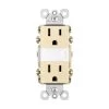 Radiant 15 Amp Tamper Resistant Night Light Residential Decorator Duplex Outlet, Light Almond by Legrand 1 Radiant 15 Amp Tamper Resistant Night Light Residential Decorator Duplex Outlet, Light Almond by Legrand -Legrand Sales light almond legrand electrical outlets receptacles ntl885trlacc6 64 1000