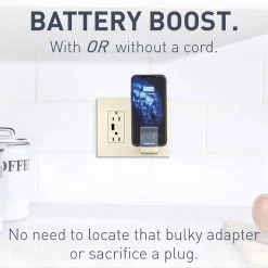 Radiant 15 Amp 125-Volt Decorator Duplex Outlet Tamper Resistant USB Wireless Charger with Wall Plate USB, Light Almond by Legrand -Legrand Sales light almond legrand electrical outlets receptacles rwc826usblaccv2 4f 1000