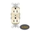 Pass and Seymour 15 Amp 125 Volt Tamper Resistant Commercial Grade Backwire Duplex Outlet, Light Almond (10-Pack) by Legrand 1 Pass and Seymour 15 Amp 125 Volt Tamper Resistant Commercial Grade Backwire Duplex Outlet, Light Almond (10-Pack) by Legrand -Legrand Sales light almond legrand electrical outlets receptacles tr5262lacp6 64 1000