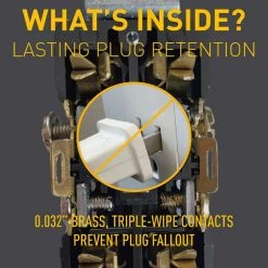 Pass and Seymour 15 Amp 125 Volt Tamper Resistant Commercial Grade Backwire Duplex Outlet, Light Almond (10-Pack) by Legrand 10 Pass and Seymour 15 Amp 125 Volt Tamper Resistant Commercial Grade Backwire Duplex Outlet, Light Almond (10-Pack) by Legrand -Legrand Sales light almond legrand electrical outlets receptacles tr5262lacp6 c3 1000