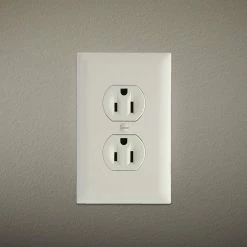 Pass and Seymour 1-Gang 1-Duplex Outlet Unbreakable Wall Plate, Light Almond (10-Pack) by Legrand -Legrand Sales light almond legrand outlet wall plates tp8lacp10 e1 1000