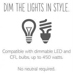 Adorne Paddle 450-Watt Single-Pole/3-Way LED/CFL/Incandescent Dimmer, Magnesium by Legrand 19 Adorne Paddle 450-Watt Single-Pole/3-Way LED/CFL/Incandescent Dimmer, Magnesium by Legrand -Legrand Sales magnesium legrand dimmers adpd453lm2 44 1000