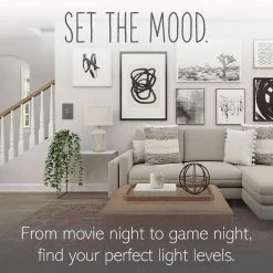 Adorne sofTap Tru-Universal 700W 1-Pole/3-Way LED/Halogen/MLV/Fluorescent/ELV/CFL Dimmer and Wall Plate, Magnesium by Legrand -Legrand Sales magnesium legrand dimmers adtp703tum4wp c3 1000