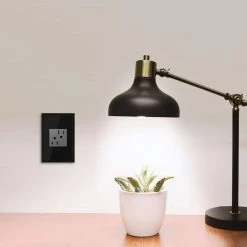 Adorne 15 Amp 125-Volt Tamper Resistant Duplex Outlet, Magnesium by Legrand -Legrand Sales magnesium legrand electrical outlets receptacles artr152m4 4f 1000