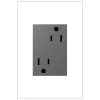 Adorne 15 Amp 125-Volt Safety Zone Tamper Resistant Plus-Size Duplex Outlet, Magnesium by Legrand 2 Adorne 15 Amp 125-Volt Safety Zone Tamper Resistant Plus-Size Duplex Outlet, Magnesium by Legrand -Legrand Sales magnesium legrand electrical outlets receptacles artr153m4 64 1000