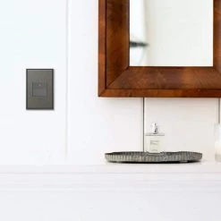 Adorne Paddle 15 Amp Single-Pole/3-Way Switch, Magnesium by Legrand -Legrand Sales magnesium legrand light switches aspd1532m4 40 1000