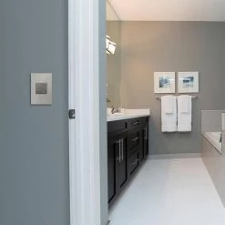 Adorne Sensa 15 Amp Single-Pole/3-Way Vacancy Switch, Magnesium by Legrand -Legrand Sales magnesium legrand motion sensors asvs12m4 66 1000