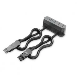 Wiremold ModPower 3 ft. Cord Magnesium 3-Outlet Middle Unit Surface Mount Power Strip with USB A/C by Legrand