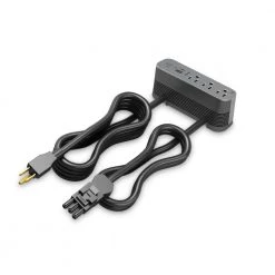 Wiremold ModPower 10 ft. Cord Magnesium 3-Outlet Primary Unit Surface Mount Power Strip with USB A/C by Legrand