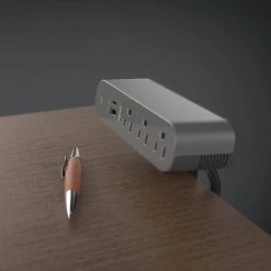 Wiremold ModPower 10 ft. Cord Magnesium 3-Outlet Primary Unit Surface Mount Power Strip with USB A/C by Legrand -Legrand Sales magnesium legrand power strips mdsa10 mg 66 1000