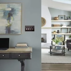 Radiant 1.6 Amp Single Pole/3-Way De-Hummer Fan Control, Nickel/Dark Bronze by Legrand -Legrand Sales nickel dark bronze legrand ceiling fan switches rhdh163pbcccv4 66 1000