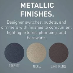 Radiant 1.6 Amp Single Pole/3-Way De-Hummer Fan Control, Nickel/Dark Bronze by Legrand -Legrand Sales nickel dark bronze legrand ceiling fan switches rhdh163pbcccv4 76 1000