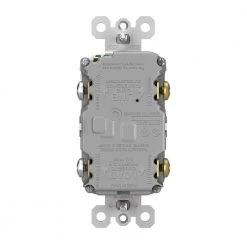 Radiant 15 Amp 125 Volt Tamper Resistant GFCI Residential/Commercial Decorator Duplex Outlet, Nickel by Legrand -Legrand Sales nickel legrand electrical outlets receptacles 1597trnicc4 4f 1000