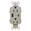 Radiant 15 Amp 125-Volt Tamper Resistant Self-Test GFCI Duplex Outlet with Type A/C USB, Nickel by Legrand -Legrand Sales nickel legrand electrical outlets receptacles 1597trusbacnic4 64 1000