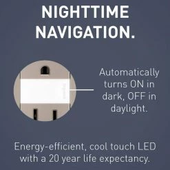 Radiant 15 Amp 125-Volt Tamper Resistant Night Light Decorator Duplex Outlet, Nickel by Legrand -Legrand Sales nickel legrand electrical outlets receptacles ntl885trnicc6 44 1000