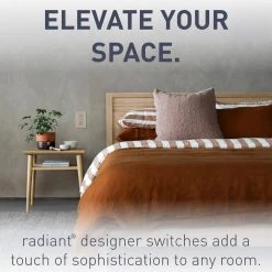 Radiant 15 Amp 120-Volt Single-Pole/3-Way Rocker Light Switch plus Tamper Resistant Outlet, Nickel by Legrand -Legrand Sales nickel legrand light switches rcd38trnicc6 4f 1000