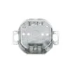 4 in. W x 1-1/2 in. D Steel Metallic Drawn Octagon Box with Three 1/2 in. KO's and NMSC Clamps, Plaster Ears, 1-Pack by RACO -Legrand Sales raco boxes brackets 150 64 1000