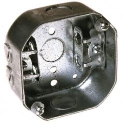 Octagon Electrical Box with AC/MC/Flex Clamps (25-Pack) by RACO