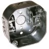 4 in. W x 1-1/2 in. D Steel Metallic Drawn Octagon Box with Three 1/2 in. KO's and AC/MC/Flex Clamps, 1-Pack by RACO -Legrand Sales raco boxes brackets 153 64 1000