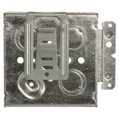 4 in. H x 2 in. W x 2-1/8 in. D 2-Gang Welded Square Box with Ten 1/2 in. KOs, Six TKO's, UBS, HM Bracket, Raised Ground by RACO -Legrand Sales raco boxes brackets 232hwp 66 1000