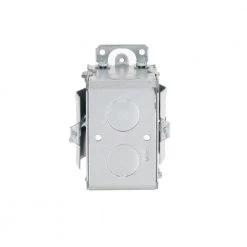 TIGER GRIP 3 in. H x 2 in. W x 2-1/2 in. D Gangable Switch Box with Eight 1/2 in. KO's, Plaster Ears, Old Work, 1-pack by RACO -Legrand Sales raco boxes brackets 506 66 1000