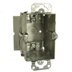 3 in. x 2 in. Gangable Switch Electrical Box, NMSC Clamps and Plaster Ears (20-Pack) by RACO