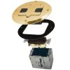 5-5/8 in. W Steel Brass 1-Gang 28 cu. in. Floor Box Kit with 15A TR Device and Adjustable Box (1-Pack) by RACO 1 5-5/8 in. W Steel Brass 1-Gang 28 cu. in. Floor Box Kit with 15A TR Device and Adjustable Box (1-Pack) by RACO -Legrand Sales raco boxes brackets 6239bp 64 1000