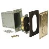 3-1/4 in. L x 5-1/4 in. W x 4-3/4 in. H Steel Brass 1-Gang Rectangular Floor Box Kit, 1-Pack by RACO 2 3-1/4 in. L x 5-1/4 in. W x 4-3/4 in. H Steel Brass 1-Gang Rectangular Floor Box Kit, 1-Pack by RACO -Legrand Sales raco boxes brackets 6500br 5 64 1000