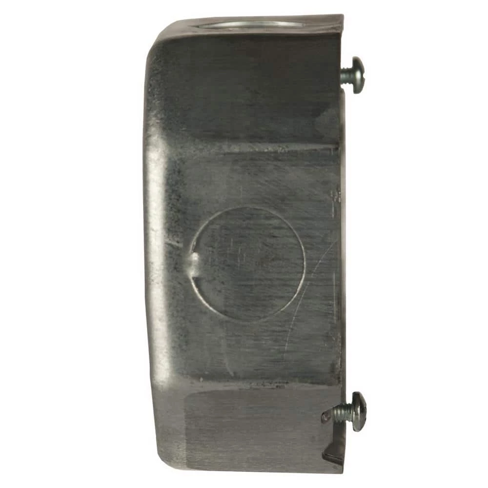 4 in. W x 1-1/2 in. D Steel Metallic Drawn Octagon Box with Eight 1/2 in. KO's and Raised Ground, 1-Pack by RACO 4 4 in. W x 1-1/2 in. D Steel Metallic Drawn Octagon Box with Eight 1/2 in. KO's and Raised Ground, 1-Pack by RACO - Image 2