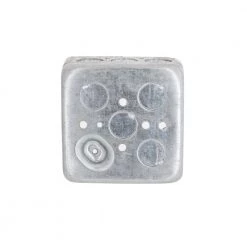 4 in. Drawn Square Electrical Box, Raised Ground (50-Pack) by RACO -Legrand Sales raco boxes brackets 8190 66 1000 1