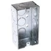 4 in. H x 2 in. W x 2-1/8 in. D Steel Metallic 1-Gang Welded Handy Box with Eleven 1/2 in. KO's, 1-Pack by RACO 1 4 in. H x 2 in. W x 2-1/8 in. D Steel Metallic 1-Gang Welded Handy Box with Eleven 1/2 in. KO's, 1-Pack by RACO -Legrand Sales raco boxes brackets 8670 64 1000