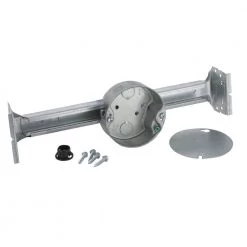 KWIK-BRACE 16-to-24 in. Ceiling Fan Brace with 1-1/2 in. Deep Box with Two 1/2 in. KO's for New Construction, 1-Pack by RACO