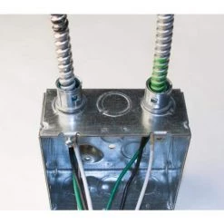 3/8 in. Push-in Armored Cable Connector with .402 to .610 Cable Range, 5-Pack by RACO -Legrand Sales raco conduit fittings 38racb5 c3 1000