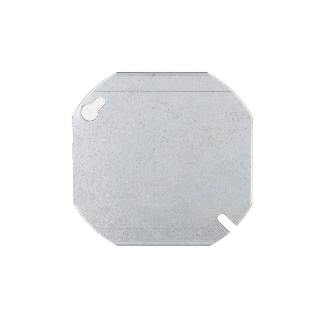 4 in. W Steel Metallic Flat Blank Octagon Cover, 1-Pack by RACO 3 4 in. W Steel Metallic Flat Blank Octagon Cover, 1-Pack by RACO