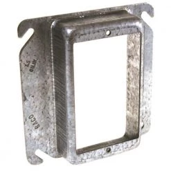 4 in. W Steel Gray 1-Gang 1 in. Raised Square Cover for 1 Device, 1-Pack by RACO