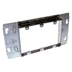 Galv. Steel Metallic 3-Gang 3/4 in. Raised Box Device Cover that Fits 952 or 942 Box, 1-Pack by RACO