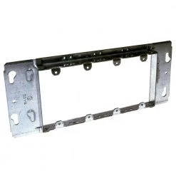 10-11/16 in. W Galv. Steel Gray 4-Gang 3/4 in. Raised Box Device Cover, 1-Pack by RACO