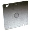 4-11/16 in. W Galv. Steel Gray Flat Square Cover with 1/2 in. KO in Center, 1-Pack by RACO -Legrand Sales raco covers 833 64 1000