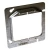 4-11/16 in. W Steel Metallic 2-Gang 2-Device 1/2 in. Raised Square Cover, 1-Pack by RACO -Legrand Sales raco covers 841 64 1000