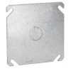 4 in. W Steel Metallic 2-Gang Flat Blank Square Cover with One 1/2 in. KO in the Center, 1-Pack by RACO -Legrand Sales raco covers 8753 64 1000